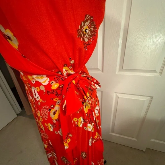 Free People Jess Floral Wrap Maxi Dress Flower - Picture 4 of 8